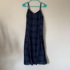 Lina Tomei Blue Plaid Dress